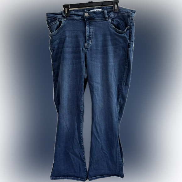 Flying Monkey Denim - Flying Monkey Dark Blue Women's Straight Leg Jeans